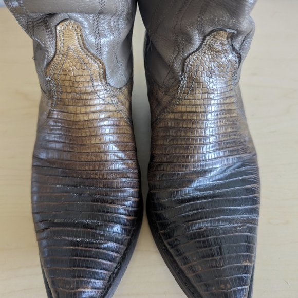 J Chisholm hand crafted 6M lizard boots - Picture 5 of 9